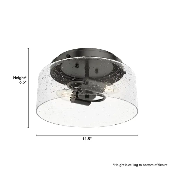 Hartland Two Light Flush Mount in Matte Silver - Image 13
