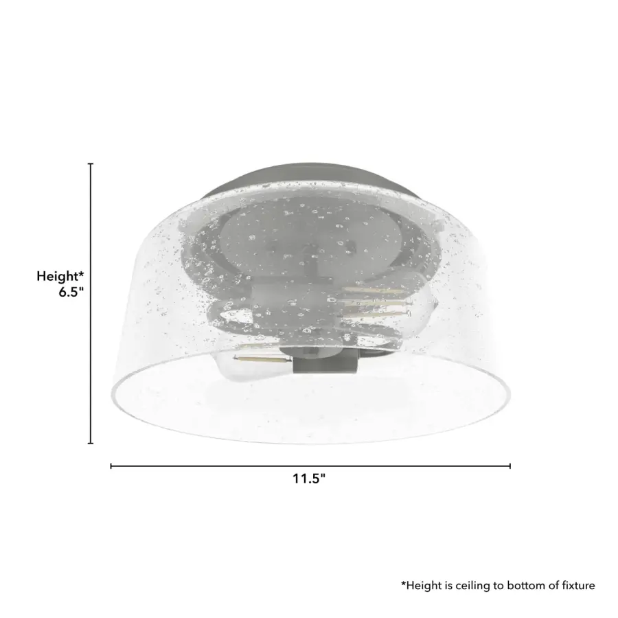 Hartland Two Light Flush Mount in Matte Silver - Image 14
