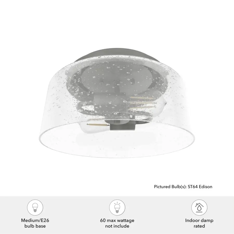 Hartland Two Light Flush Mount in Matte Silver - Image 10