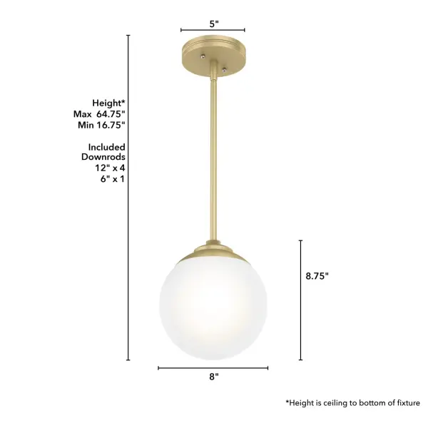 Hepburn One Light Pendant in Matte Black - Image 12
