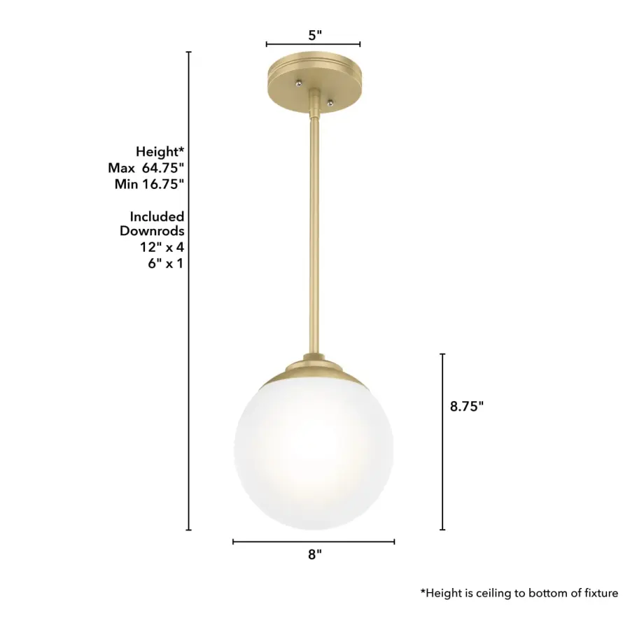 Hepburn One Light Pendant in Matte Black - Image 12