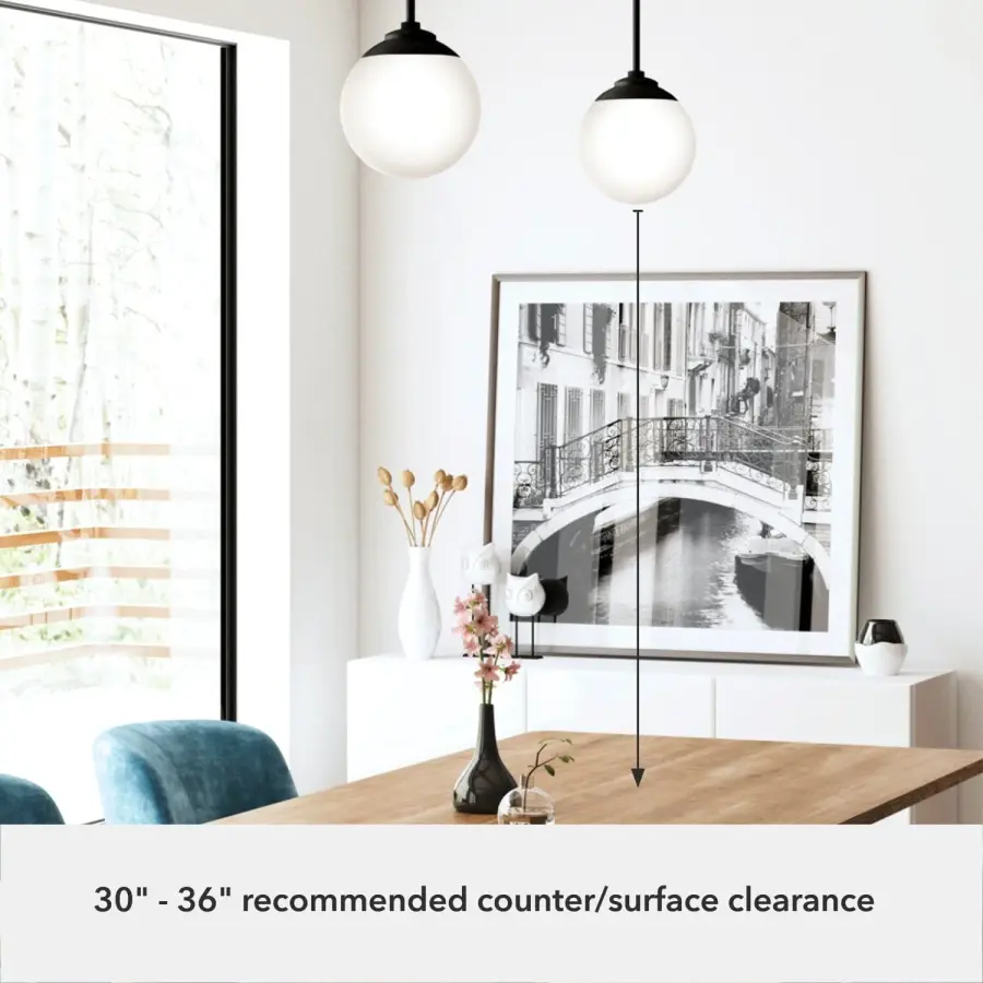 Hepburn One Light Pendant in Matte Black - Image 14
