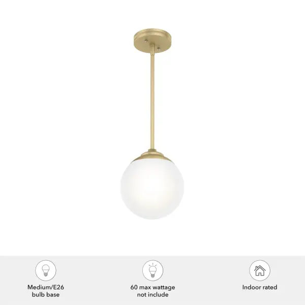 Hepburn One Light Pendant in Matte Black - Image 9