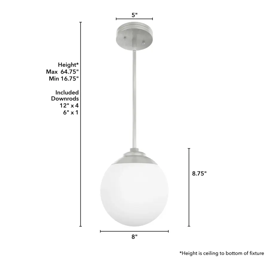 Hepburn One Light Pendant in Matte Black - Image 10
