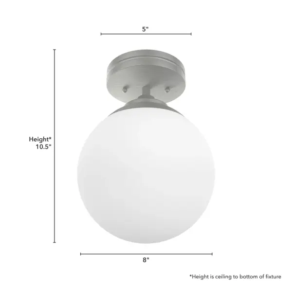 Hepburn One Light Flush Mount in Matte Black - Image 13