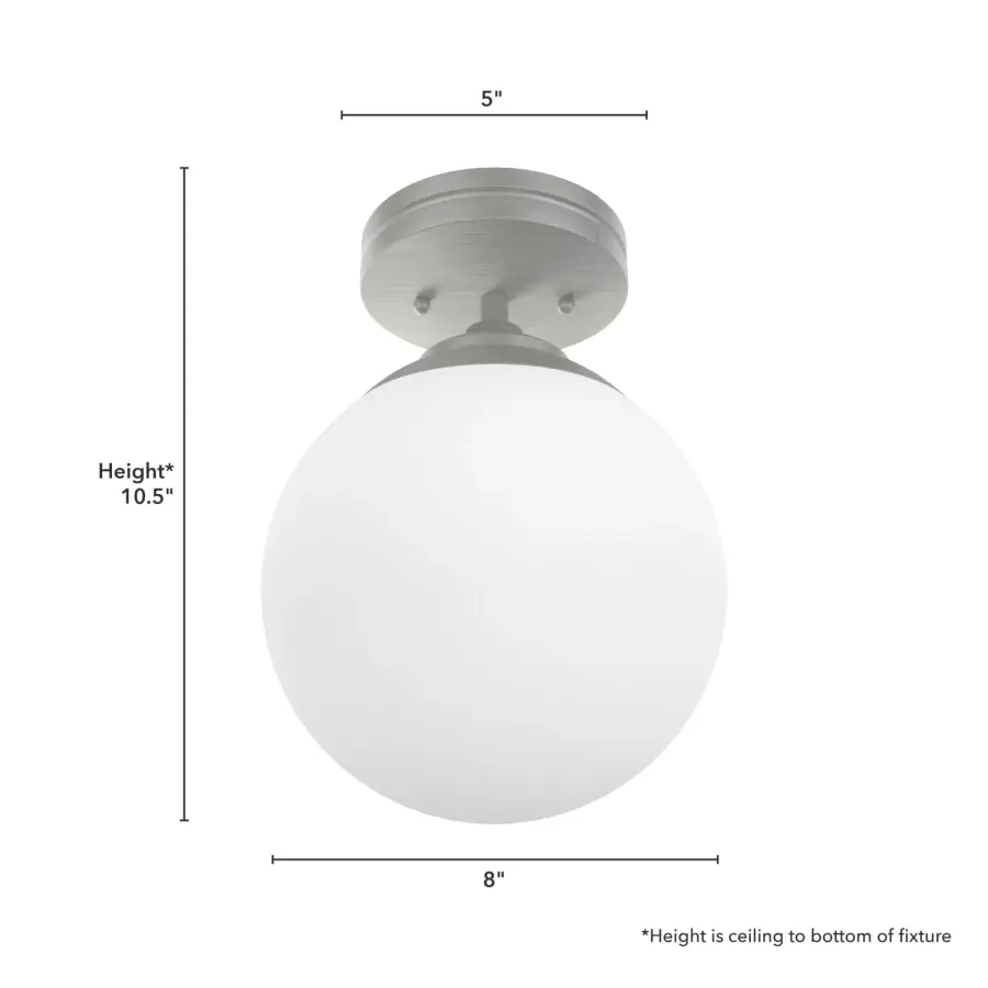 Hepburn One Light Flush Mount in Matte Black - Image 13