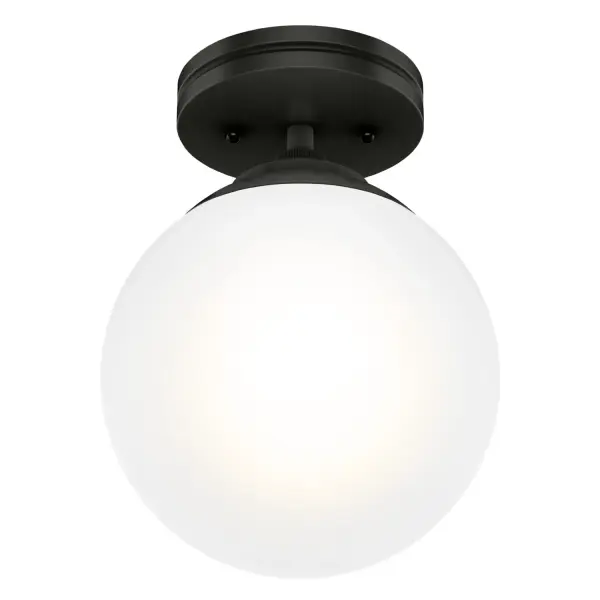 Hepburn One Light Flush Mount in Matte Black - Image 19