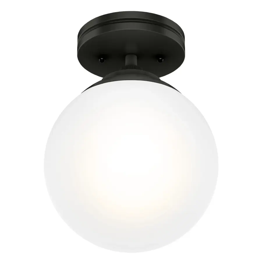 Hepburn One Light Flush Mount in Matte Black - Image 19