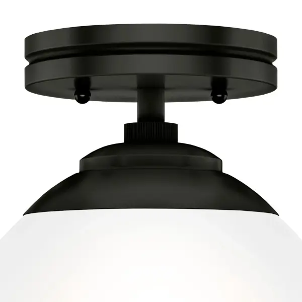 Hepburn One Light Flush Mount in Matte Black - Image 24