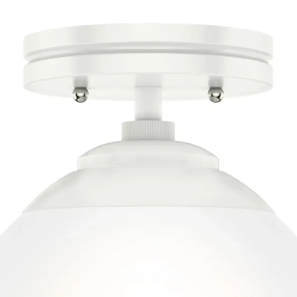 Hepburn One Light Flush Mount in Matte Black - Image 25