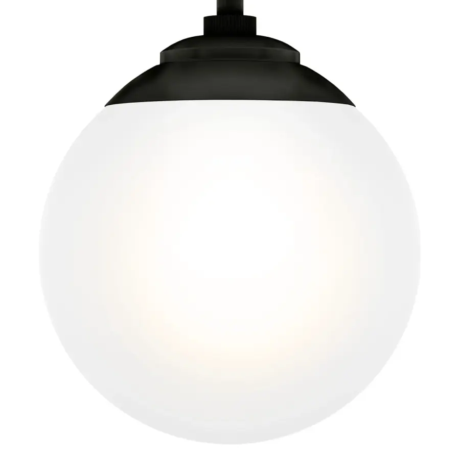 Hepburn One Light Flush Mount in Matte Black - Image 28