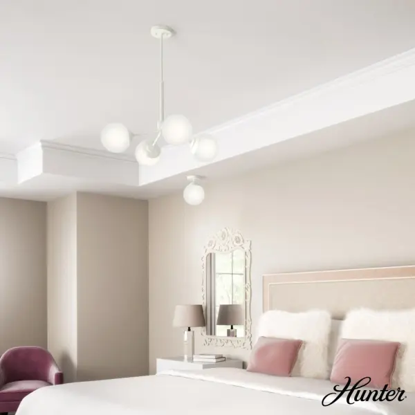 Hepburn One Light Flush Mount in Matte Black - Image 7