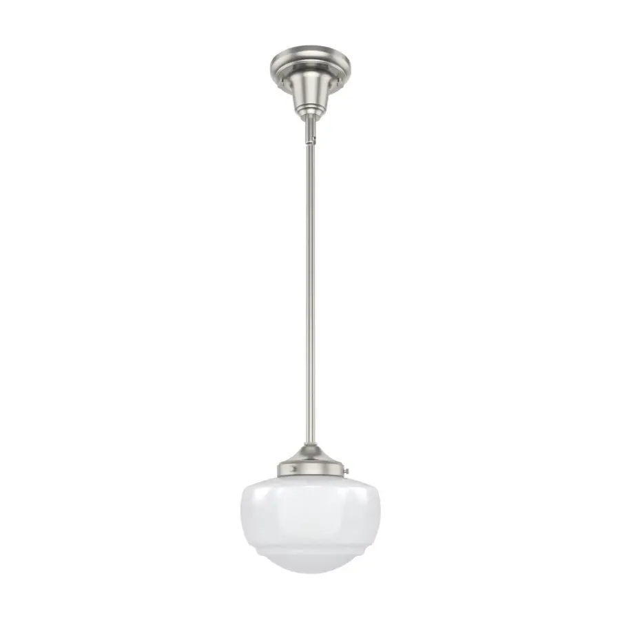 Saddle Creek One Light Pendant in Brushed Nickel - Image 1
