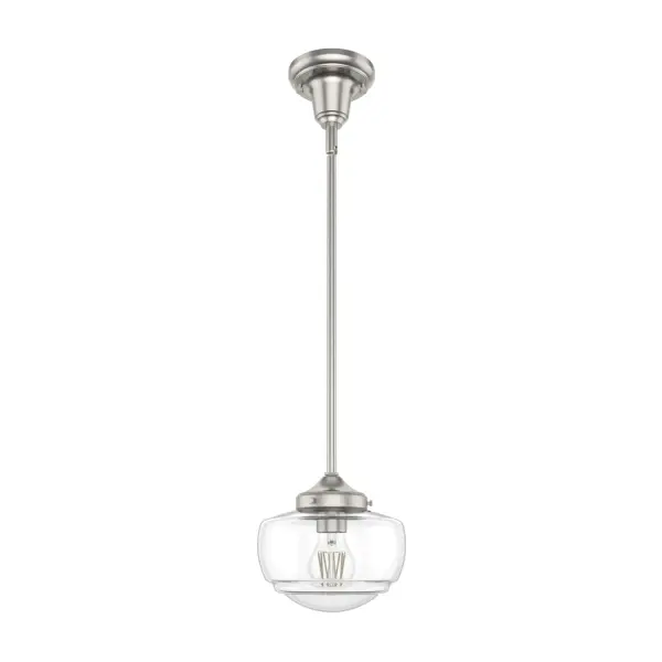 Saddle Creek One Light Pendant in Brushed Nickel - Image 13