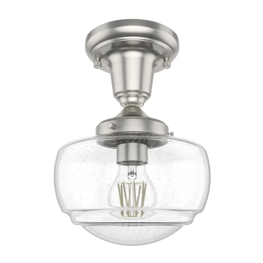 Saddle Creek One Light Pendant in Brushed Nickel - Image 15
