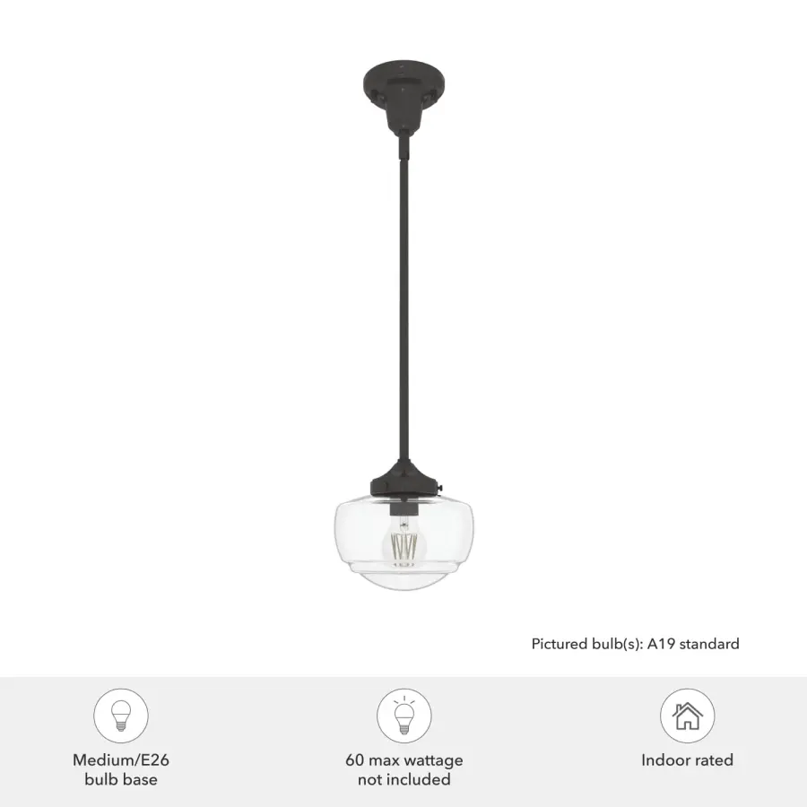 Saddle Creek One Light Pendant in Brushed Nickel - Image 5