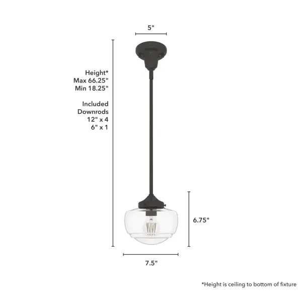 Saddle Creek One Light Pendant in Brushed Nickel - Image 7