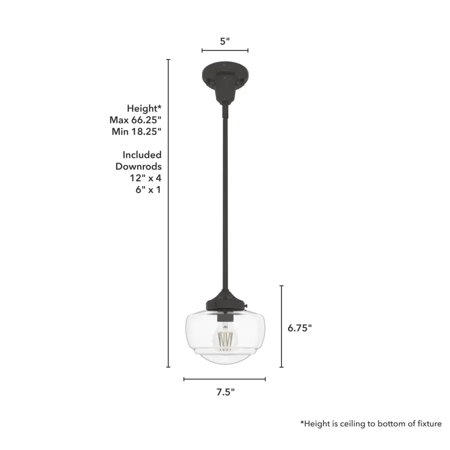 Saddle Creek One Light Pendant in Brushed Nickel - Image 7