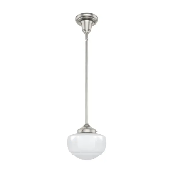 Saddle Creek One Light Pendant in Brushed Nickel - Image 12