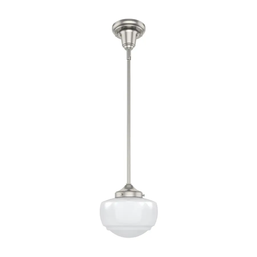 Saddle Creek One Light Pendant in Brushed Nickel - Image 12
