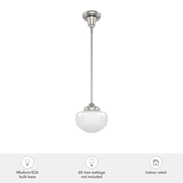 Saddle Creek One Light Pendant in Brushed Nickel - Image 5