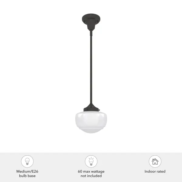 Saddle Creek One Light Pendant in Brushed Nickel - Image 6