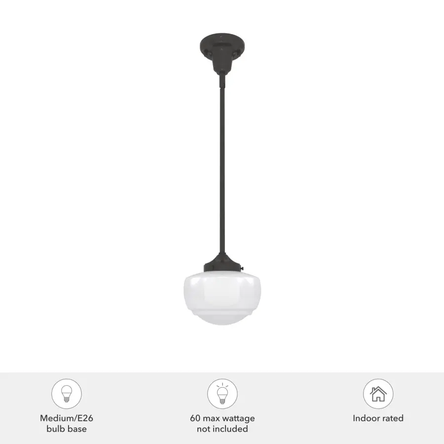 Saddle Creek One Light Pendant in Brushed Nickel - Image 6