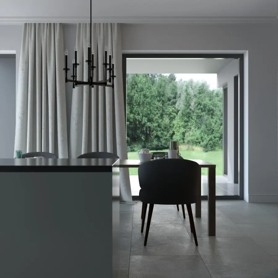 Briargrove Eight Light Chandelier in Matte Black - Image 2