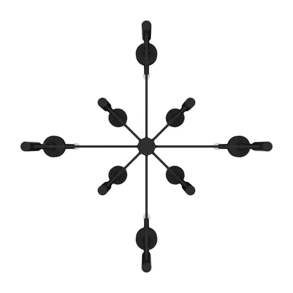 Briargrove Eight Light Chandelier in Matte Black - Image 11