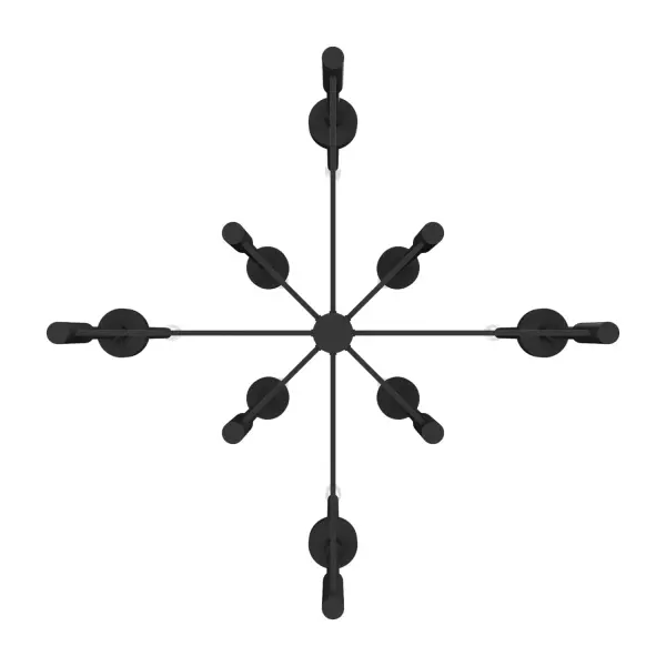 Briargrove Eight Light Chandelier in Matte Black - Image 9
