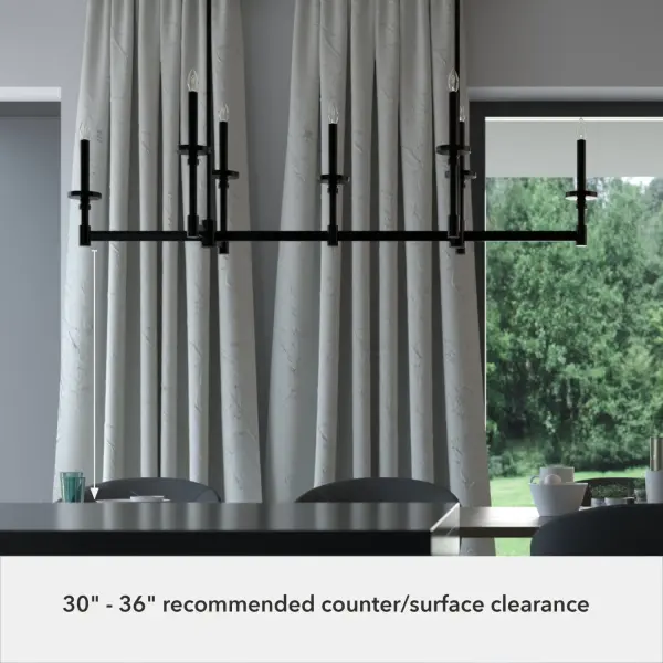 Briargrove 7-Light Linear Chandelier in Matte Black - Image 5