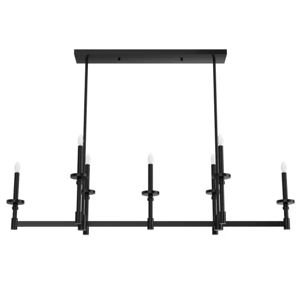 Briargrove 7-Light Linear Chandelier in Matte Black - Image 7