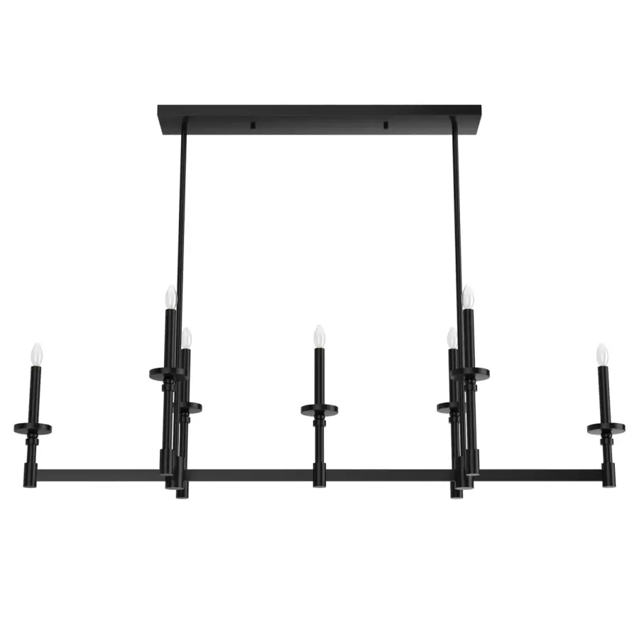 Briargrove 7-Light Linear Chandelier in Matte Black - Image 7