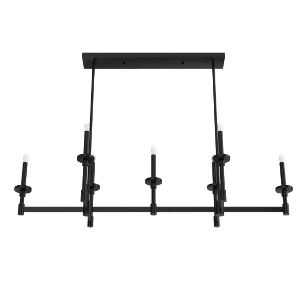 Briargrove 7-Light Linear Chandelier in Matte Black - Image 8