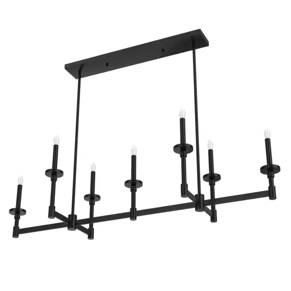 Briargrove 7-Light Linear Chandelier in Matte Black - Image 9