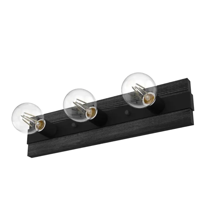 Donelson 3-Light Bathroom Vanity in Natural Black Iron - Image 7
