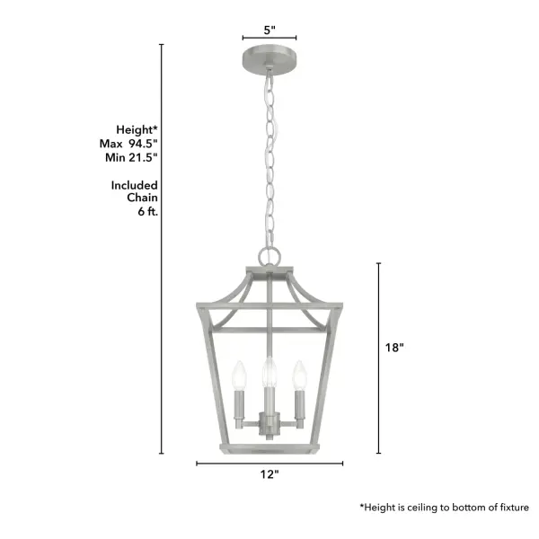 Laurel Ridge Four Light Pendant in Natural Black Iron - Image 11