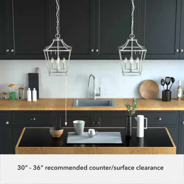 Laurel Ridge Four Light Pendant in Natural Black Iron - Image 14