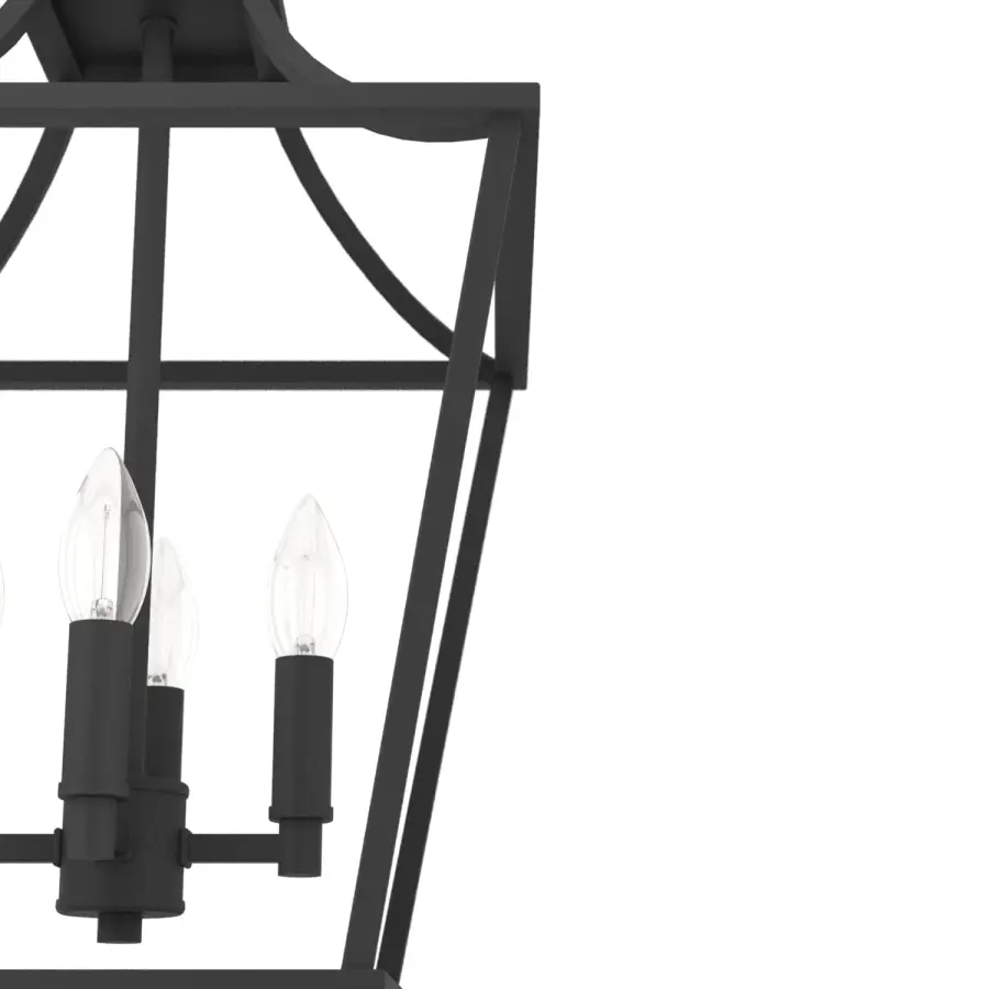 Laurel Ridge Four Light Pendant in Natural Black Iron - Image 27