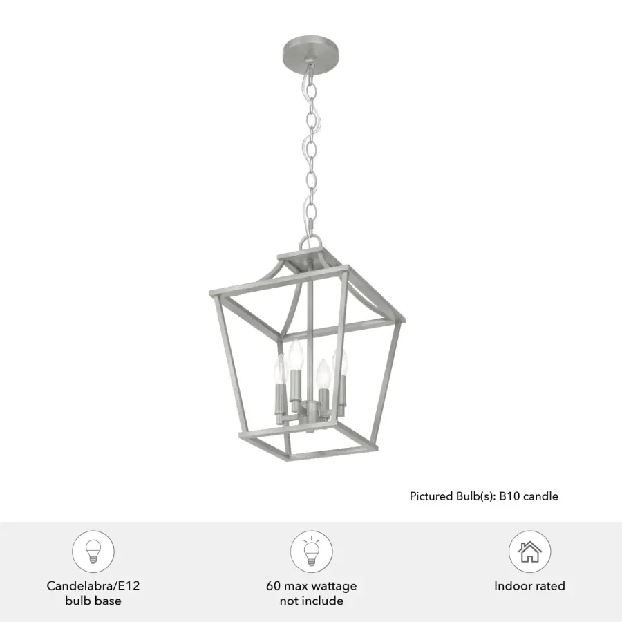 Laurel Ridge Four Light Pendant in Natural Black Iron - Image 8