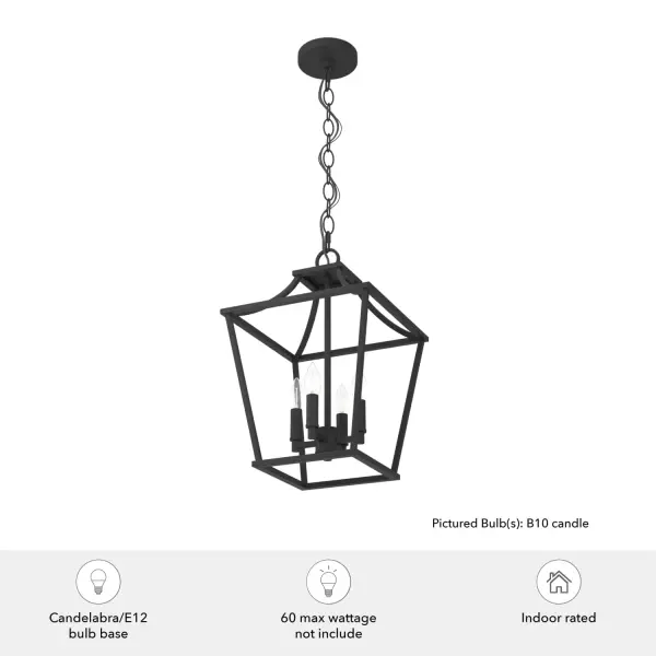 Laurel Ridge Four Light Pendant in Natural Black Iron - Image 9