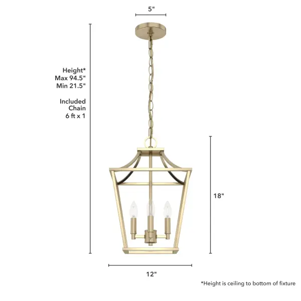 Laurel Ridge Four Light Pendant in Natural Black Iron - Image 10