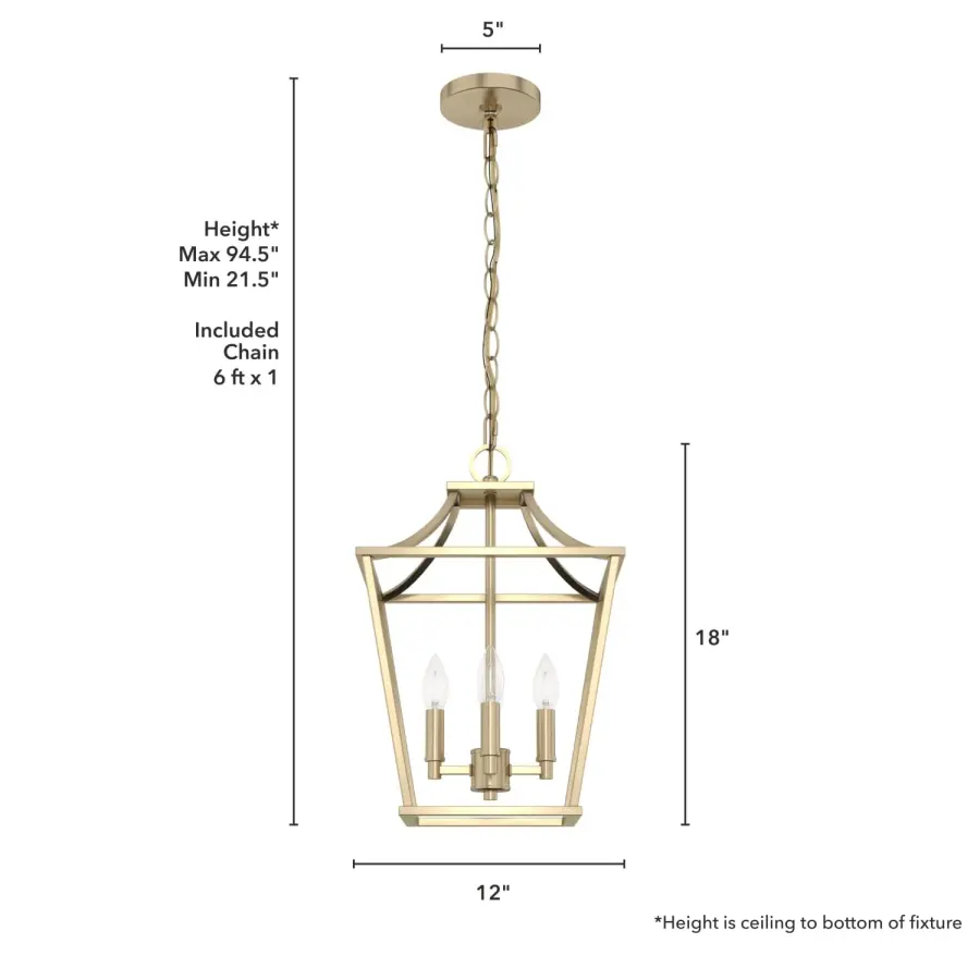 Laurel Ridge Four Light Pendant in Natural Black Iron - Image 10
