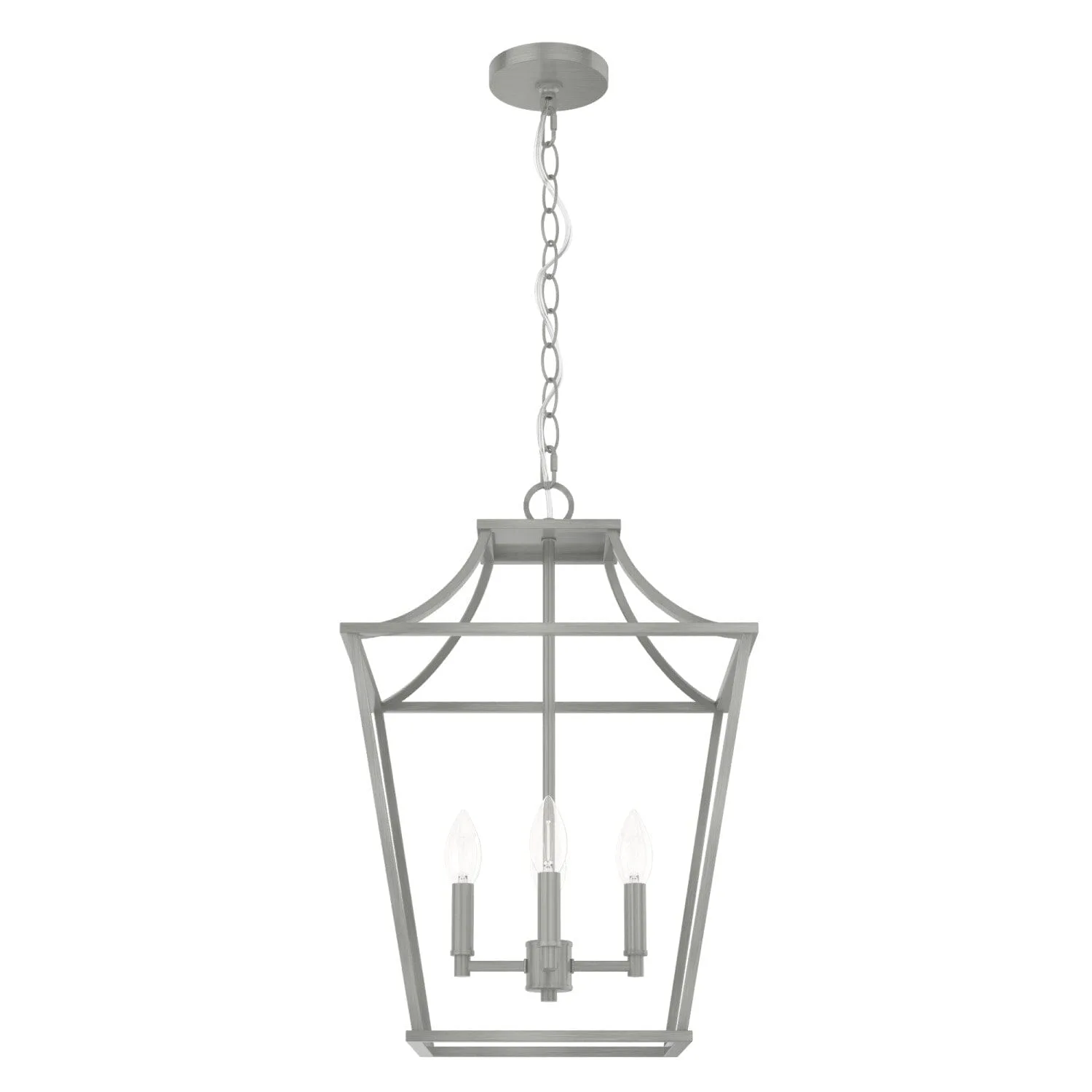 Laurel Ridge Four Light Pendant in Natural Black Iron