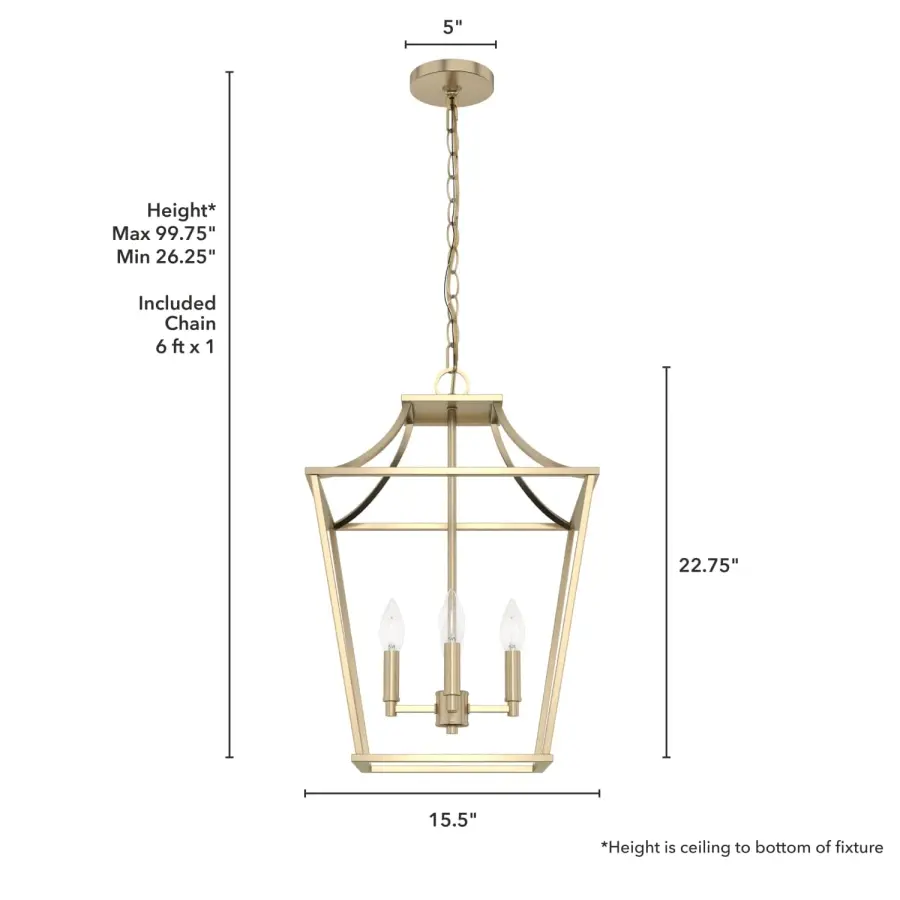 Laurel Ridge Four Light Pendant in Natural Black Iron - Image 11