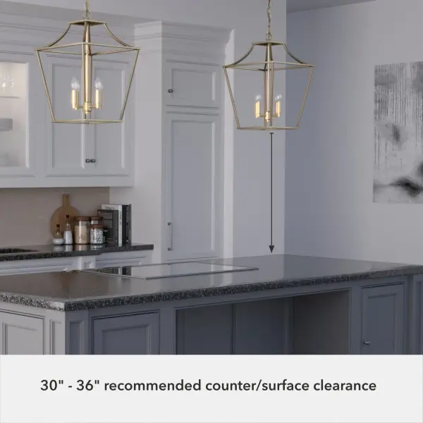 Laurel Ridge Four Light Pendant in Natural Black Iron - Image 14