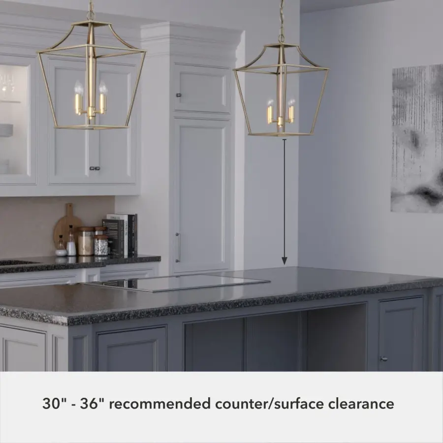 Laurel Ridge Four Light Pendant in Natural Black Iron - Image 14