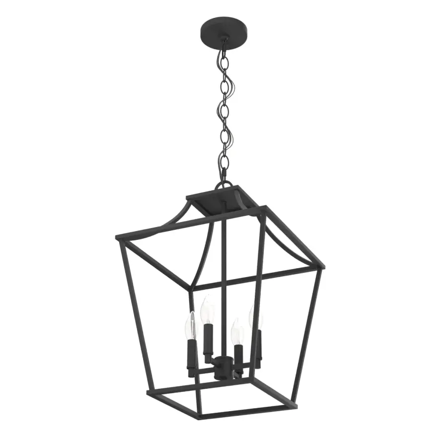 Laurel Ridge Four Light Pendant in Natural Black Iron - Image 21