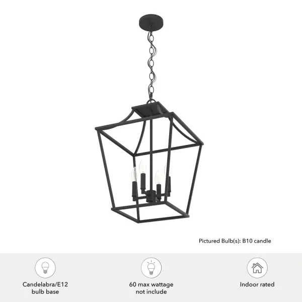 Laurel Ridge Four Light Pendant in Natural Black Iron - Image 9