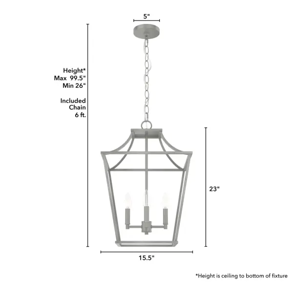 Laurel Ridge Four Light Pendant in Natural Black Iron - Image 10